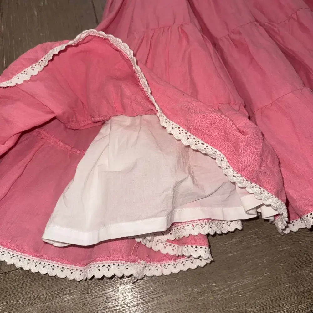 Well Dressed Wolf “Naomi” Azalea pink long maxi dress 3T